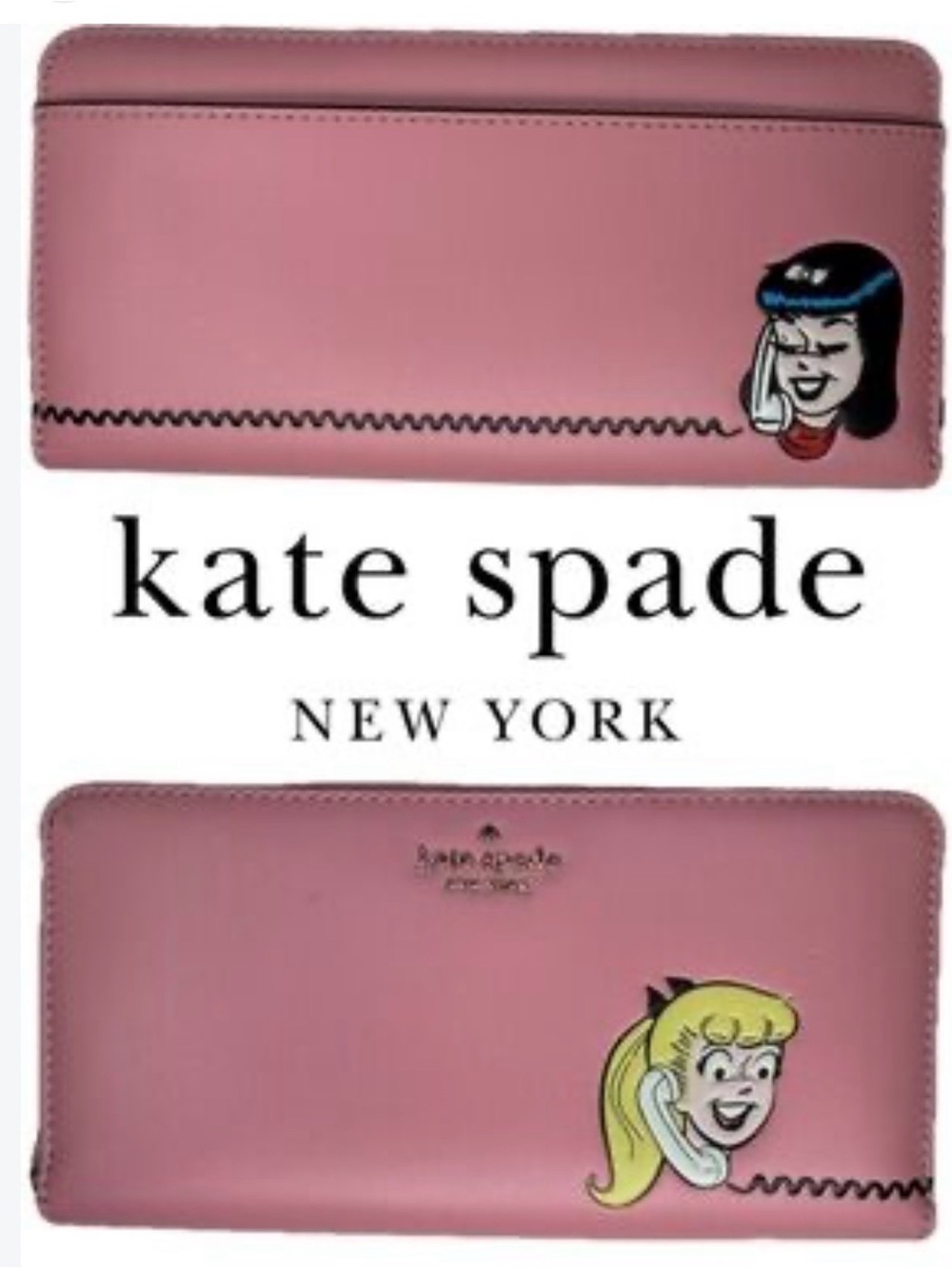 Kate spade Pink Patchwork Archie Comics Mini Backpack + Large Wallet - Picture 16 of 16